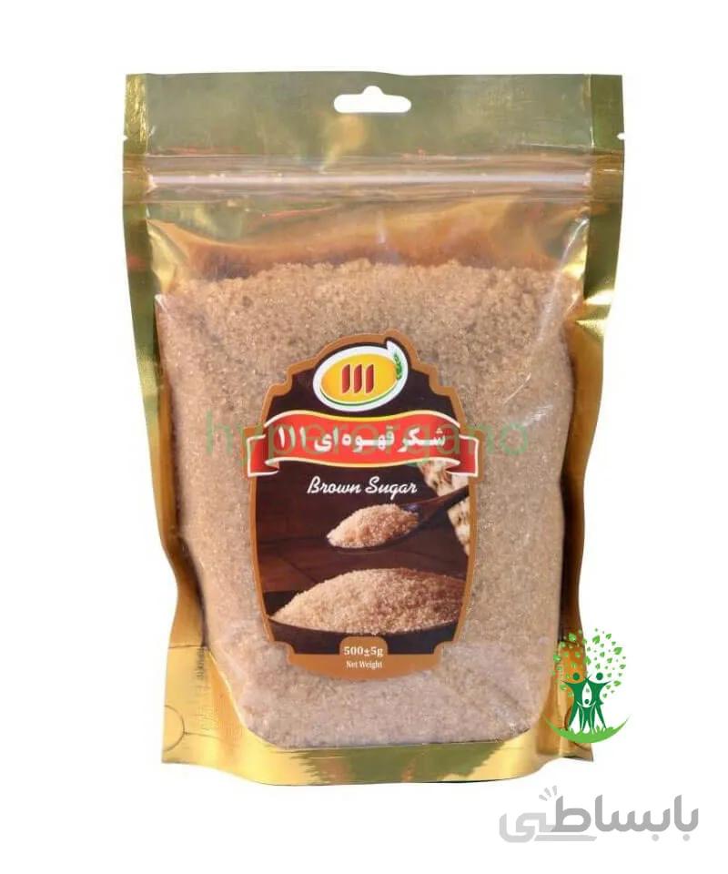 شکر قهوه ای 500 گرمي 111