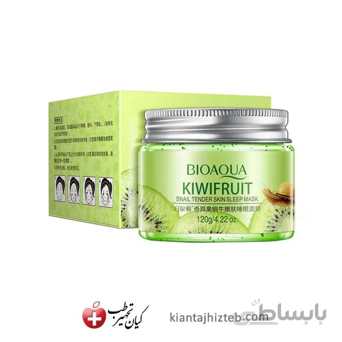 ماسک شب صورت BIOAQUA عصاره کیوی و حلزون حجم 120 گرم