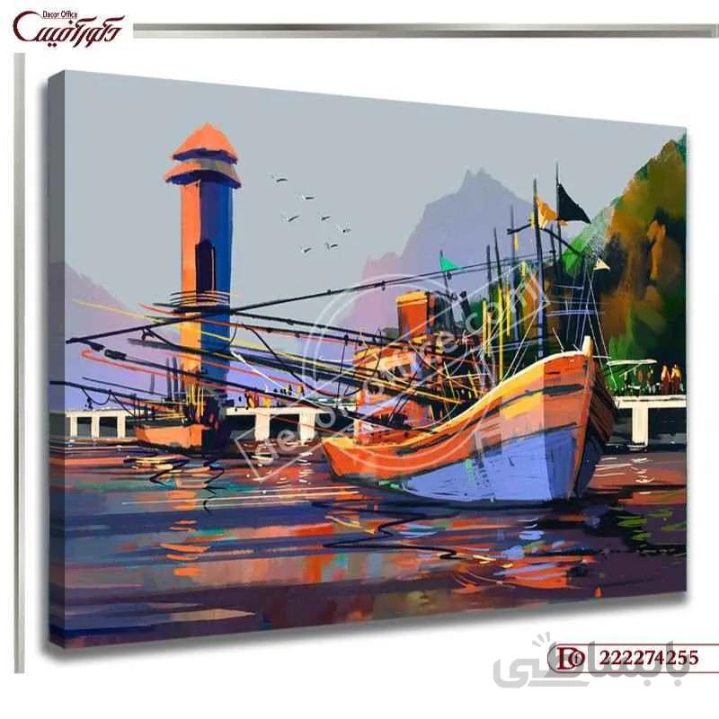 تابلو دکوراتیو منظره 4255 ا Landscape decorative painting 4255
