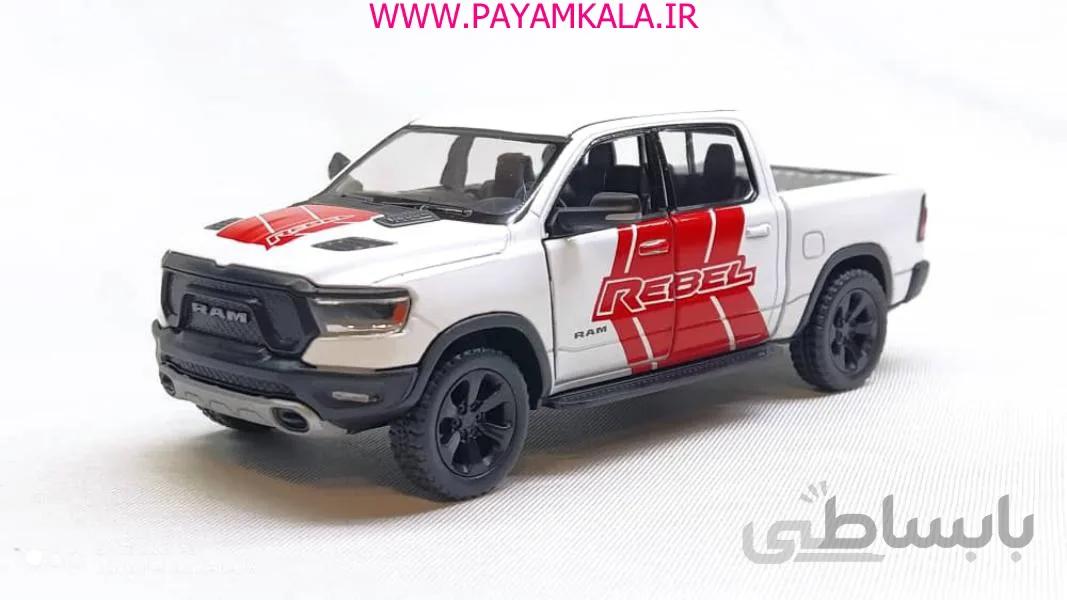 ماشین فلزی وانت دوج رم ( KINSMART 2019 RAM 1500) سفید