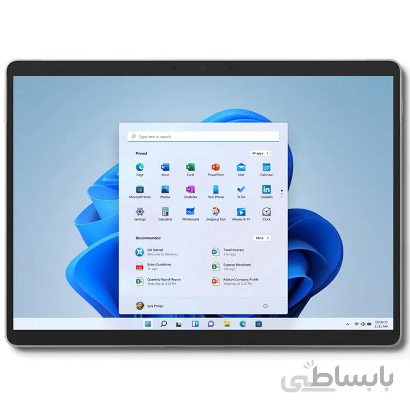 تبلت مایکروسافت Surface Pro 8 | حافظه 256 رم 8 گیگابایت پردازنده i5 ا Microsoft Surface Pro 8 i5 256/8 GB