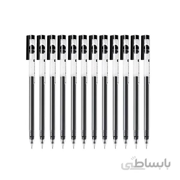 خودکار 12 عددی گوانگبو Guangbo B72009D Big Capacity 0.5mm Black Ink Gel Pen