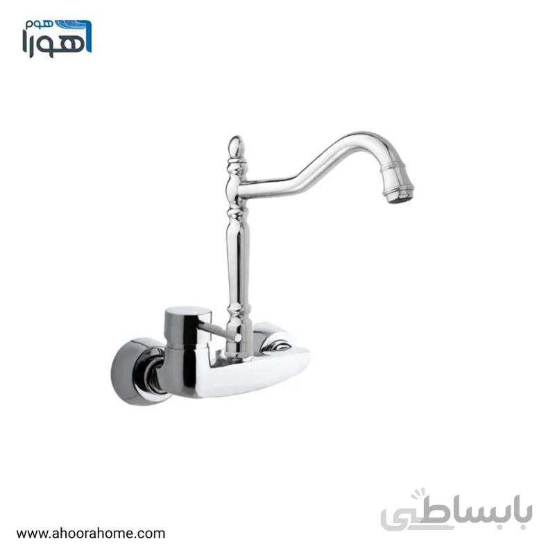 شیر ظرفشويی دیواری مدل آوا کروم