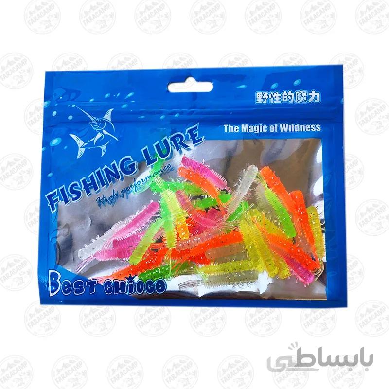طعمه بچه میگو ژله ای 5 رنگ بسته 40 عددی