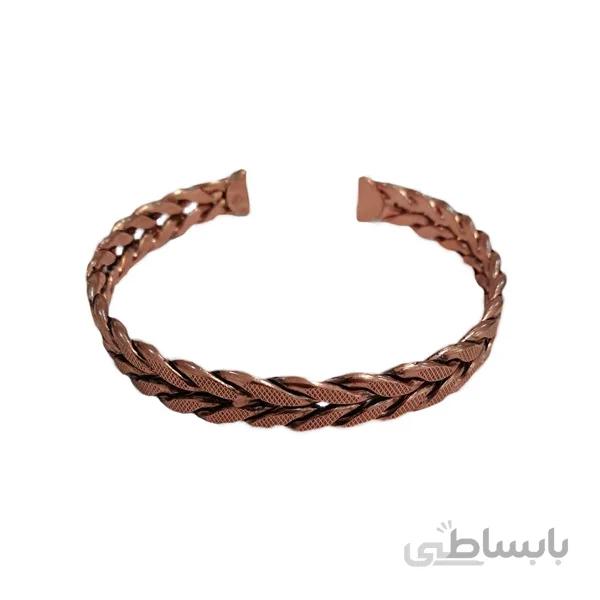 دستبند مسی جدید گندمی عاج کد JW165