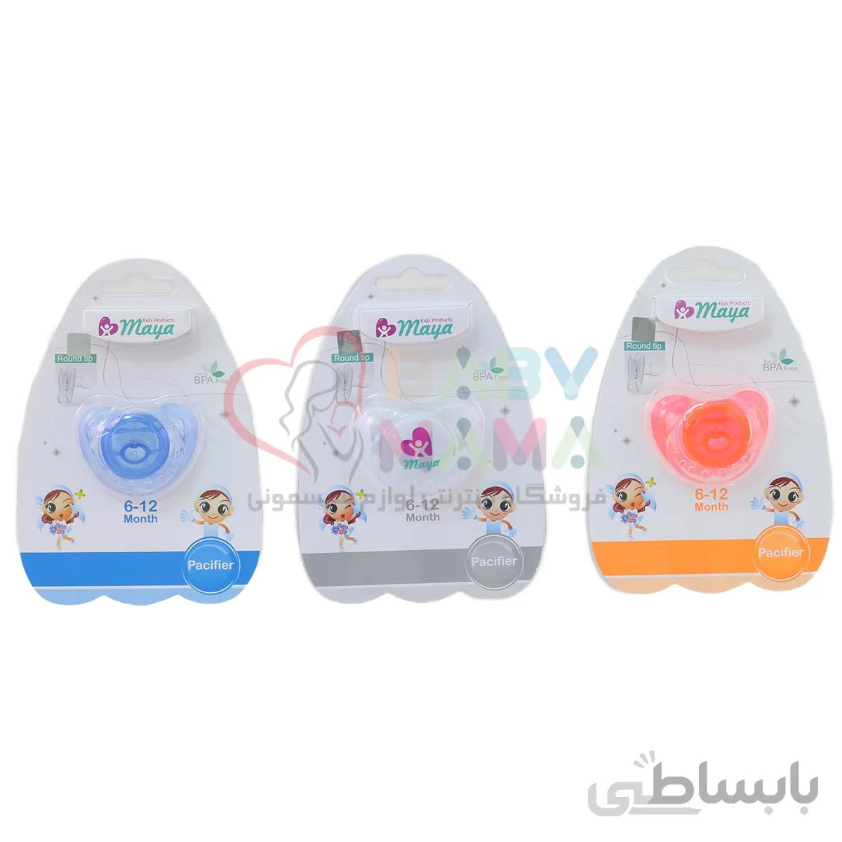 پستانک نوک گرد سیلیکونی مایا