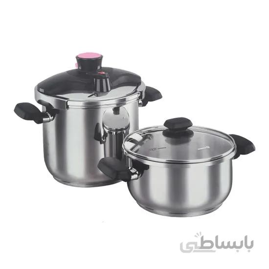 زودپز دوقلو کرکماز مدل Vita کد A158 ا Korkmaz Vita Twin Pressure Cooker code A158