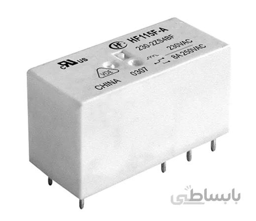 رله 115 ولت ac تک کنتاکت 16 آمپر 8 پین برند HONGFA | مدل HF115F-A/115-1ZS3AF