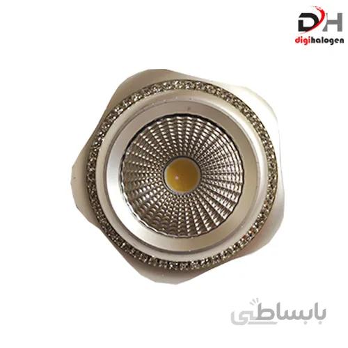 هالوژن پارکتی نگین دار اس اچ لایتینگ مدل ns103 نقره ای (SH.LIGHTING)