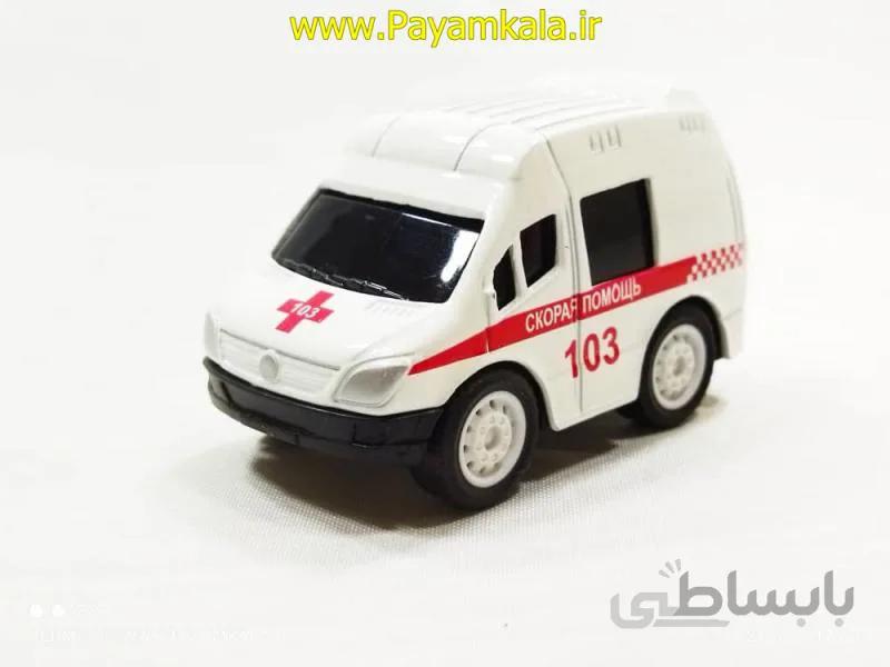 اسباب بازی ماشین ون فانتزی آمبولانس 04-(1300A-21B) سفید