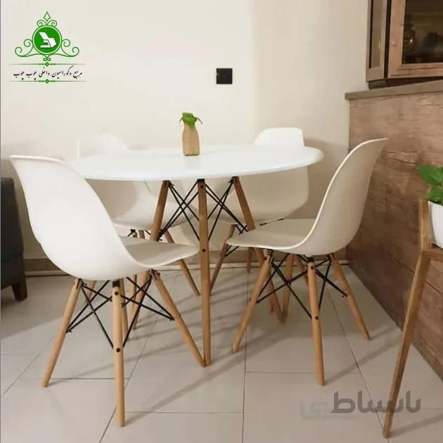 میز ناهارخوری چهارنفره آرین پایه ایفلی