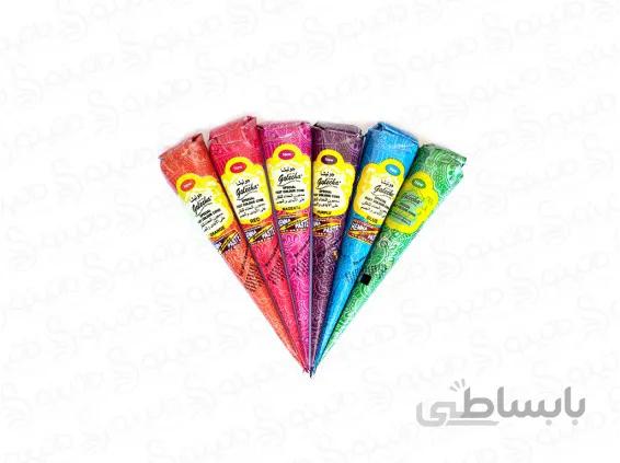 حنای قیفی گلچا رنگی 60001