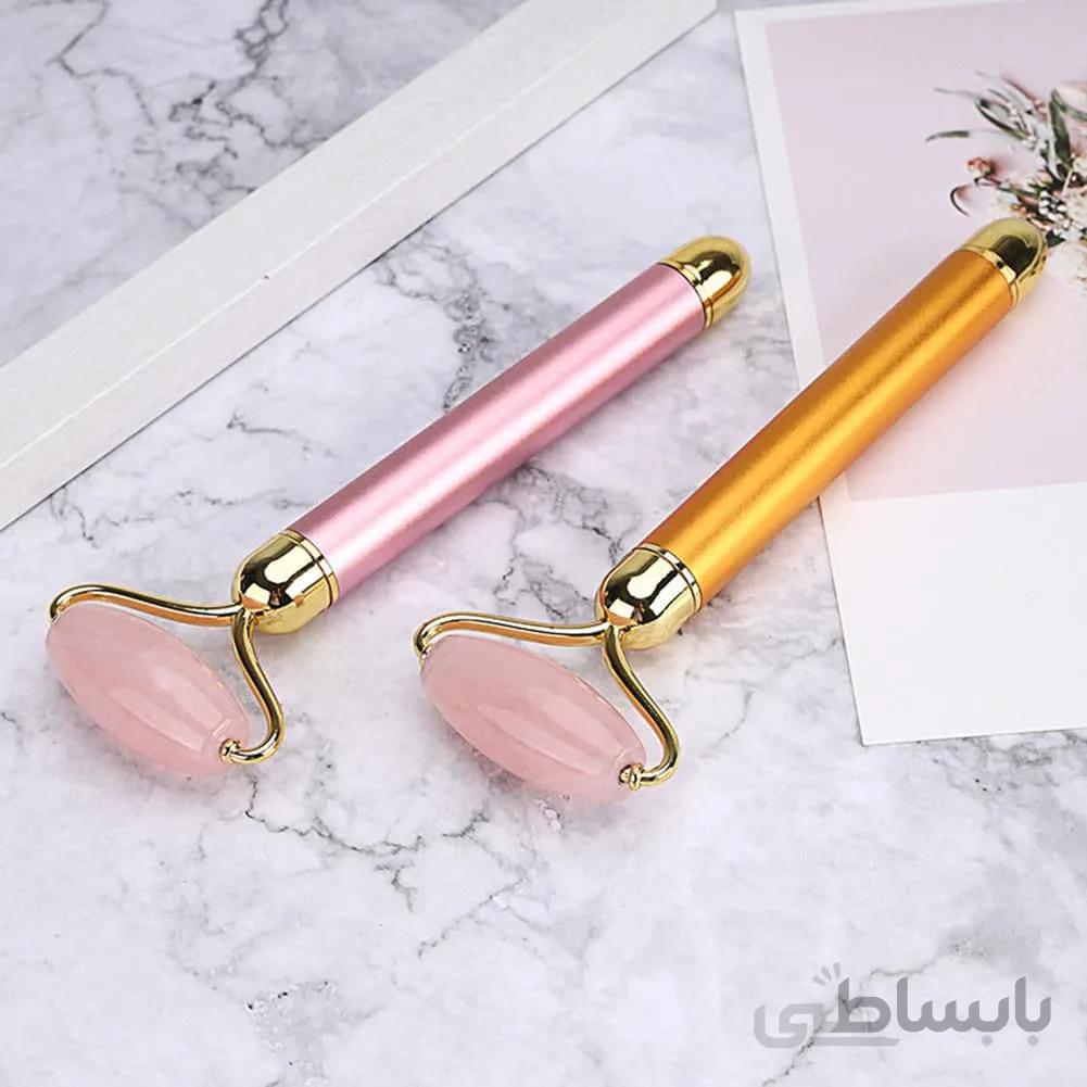قلم ویبراتا جید رولر سنگ کوارتز