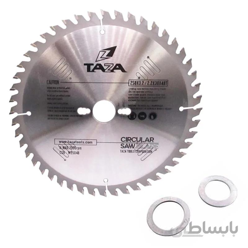 تیغ اره چوب بر Taza قطر 25 سانتیمتر 48 دندانه مدل CSB-W25048