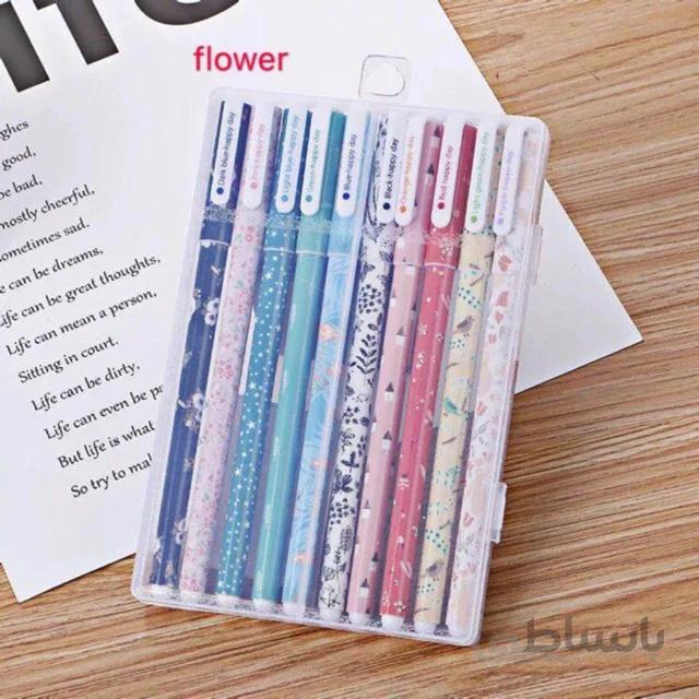 خودکار رنگی هپی دی مجموعه ۱۰ عددی مدل color neutral pen journal mark graffiti write smoothlyt colorful code 6677-10