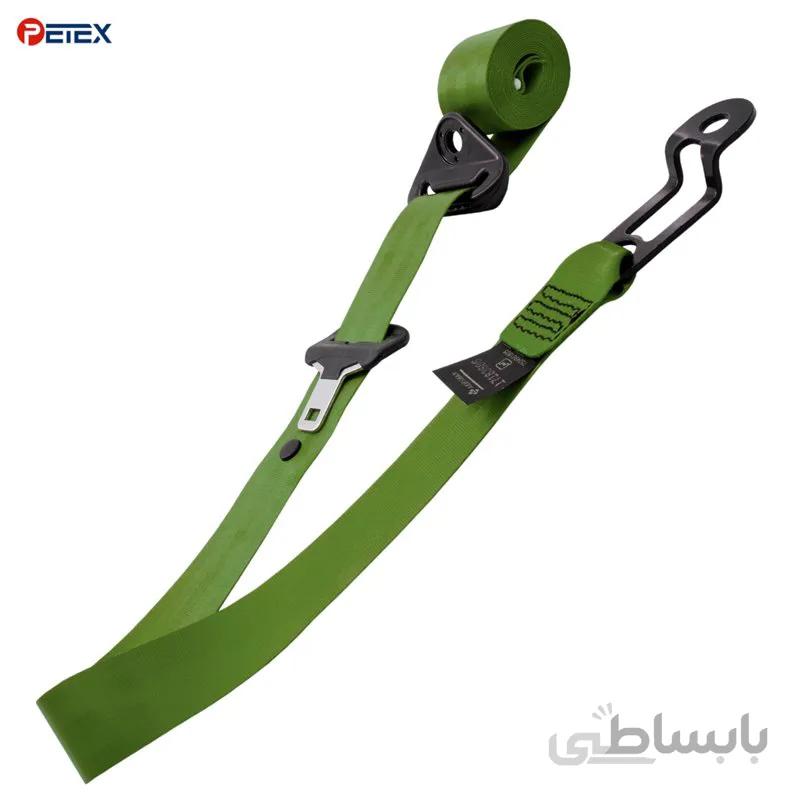 نوار کمربند ایمنی تکمیل شده جلو پژو ۲۰۶ ، پژو ۲۰۷ و رانا رنگ سبز ارتشی ( زیتونی )