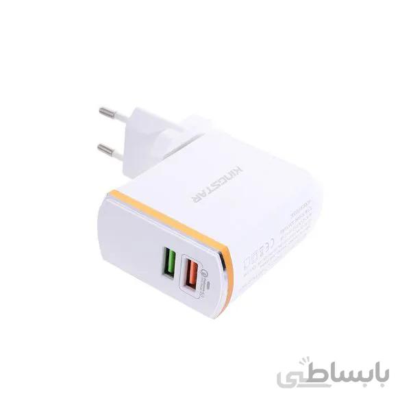 شارژر دیواری کینگ استار مدل K2502 QC همراه با کابل Type-C ا Kingstar K2502 QC Wall Charger With Type-C Cable