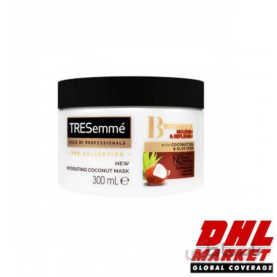 ماسک مو آبرسان ترزمه حاوی عصاره آلوئه ورا و شیر نارگیل Tresemme سری اروپایی حجم ۳۰۰ میل