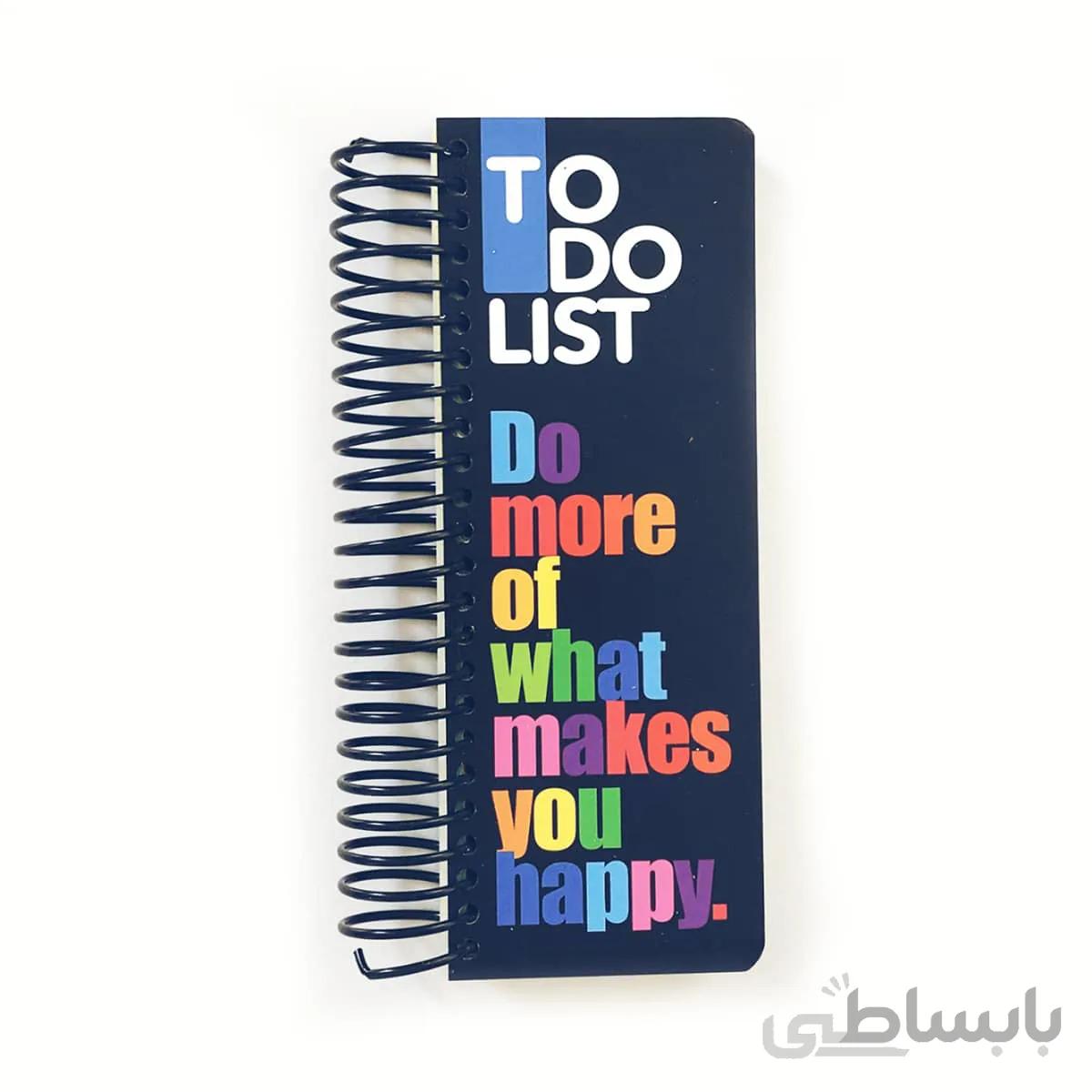 دفتر تو دو لیست To Do List دات نوت رنگ مشکی