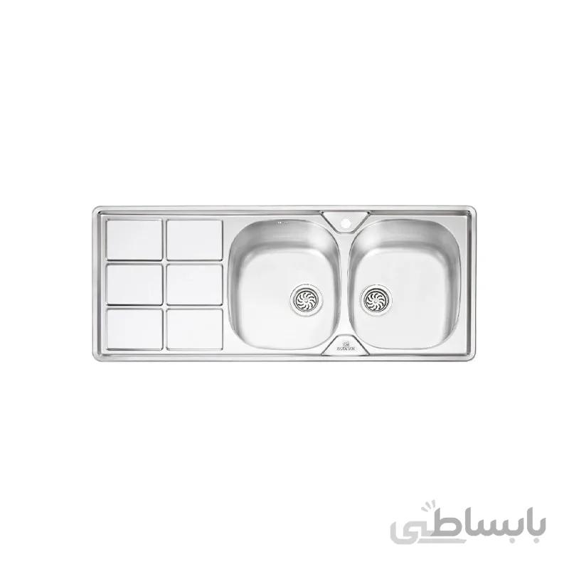 سینک پرنیان استیل مدل 1224