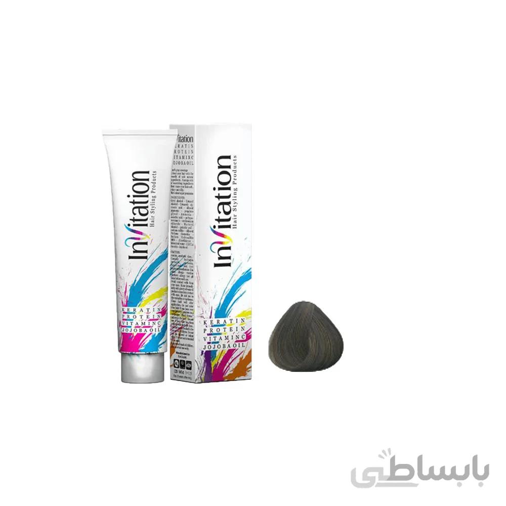 رنگ مو اینویتیشن شماره 8.2حجم 120 میلی لیتر رنگ بلوند دودی تیره