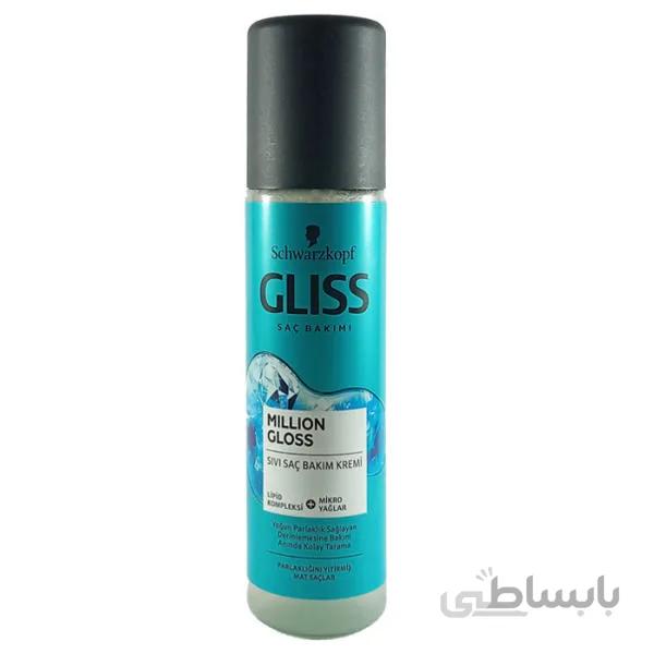 اسپری دو فاز مو مدل میلیون گلوس گلیس حجم 200 میل ا million gloss Two-phase hair spray gliss