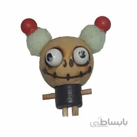 سرکلیدی چوبی عروسک گوش پنبه ای
