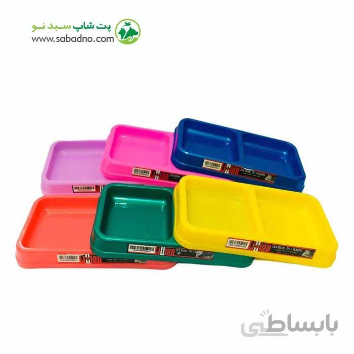 ظرف غذای دوقلو لیلین مناسب سگ گربه و جوندگان
