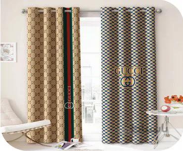 پرده چاپی طرح برند گوچی - کد 250251