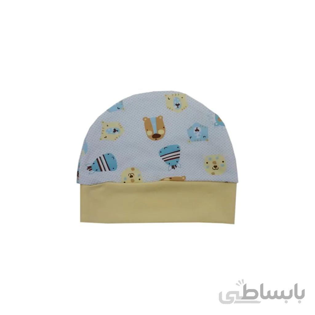 کلاه گرد نوزادی بی بی سان طرح باغ وحش