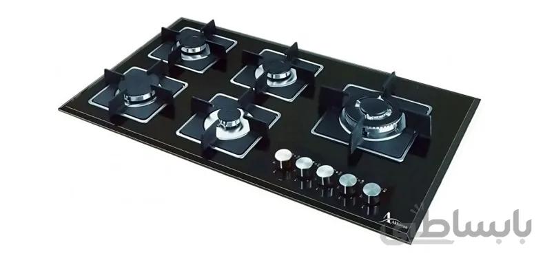 اجاق گاز صفحه ای اخوان 5 شعله سری گیتا مدل Gi137-S ا AKHAVAN GITA Gi137-S GAS STOVE کد 313756