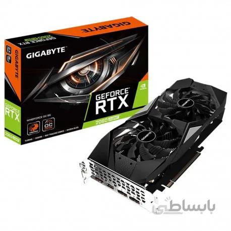 GigaByte GeForce RTX 2060 SUPER WINDFORCE OC 8G Graphics Card ا کارت گرافیک گیگابایت مدل GeForce RTX 2060 SUPER WINDFORCE OC 8G با حافظه 8 گیگابایت