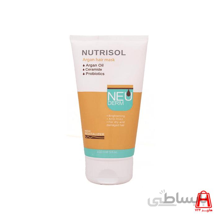 ماسک مو نئودرم مدل آرگان نوتریسل حجم ۱۵۰ میلی لیتر ا Neuderm Nutrisol Hair Mask With Argan Oil 150ml