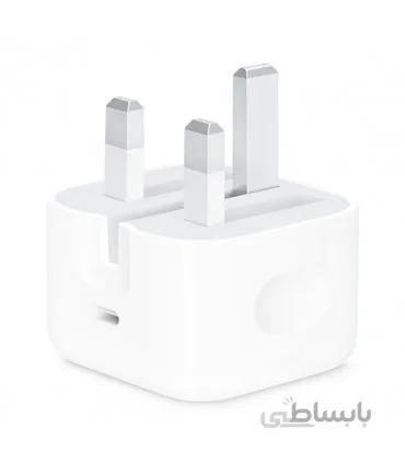 آداپتور شارژر USB-C اپل با توان ۲۰ وات - اورجینال همراه با گارانتی ۶ ماهه