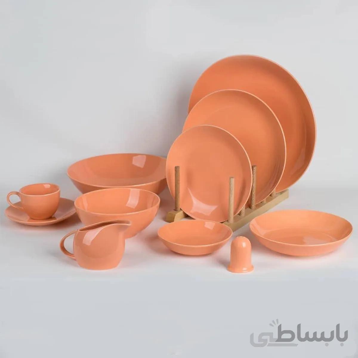 سرویس غذاخوری 30 پارچه کلارا مدل سیگنیچر پرتقالی