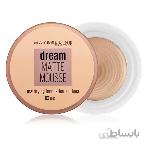 کرم پودر میبلین مدل دریم مات موس (Maybelline Dream Matte Mousse)