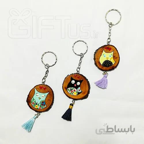 جاکلیدی چوبی جغد دانا