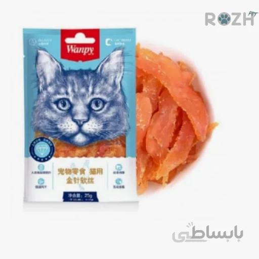 تشویقی گربه ونپی مدل Chicken Jerky Strips وزن 25 گرم