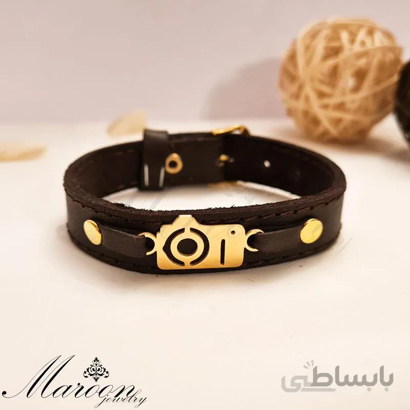 دستبند چرم طبیعی دوربین عکاسی مارون MM42
