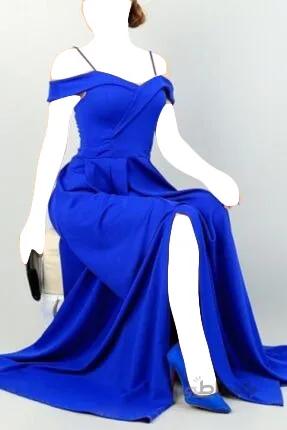 فروش لباس مجلسی زنانه پاییزی برند tknfashion آبی ty197387557