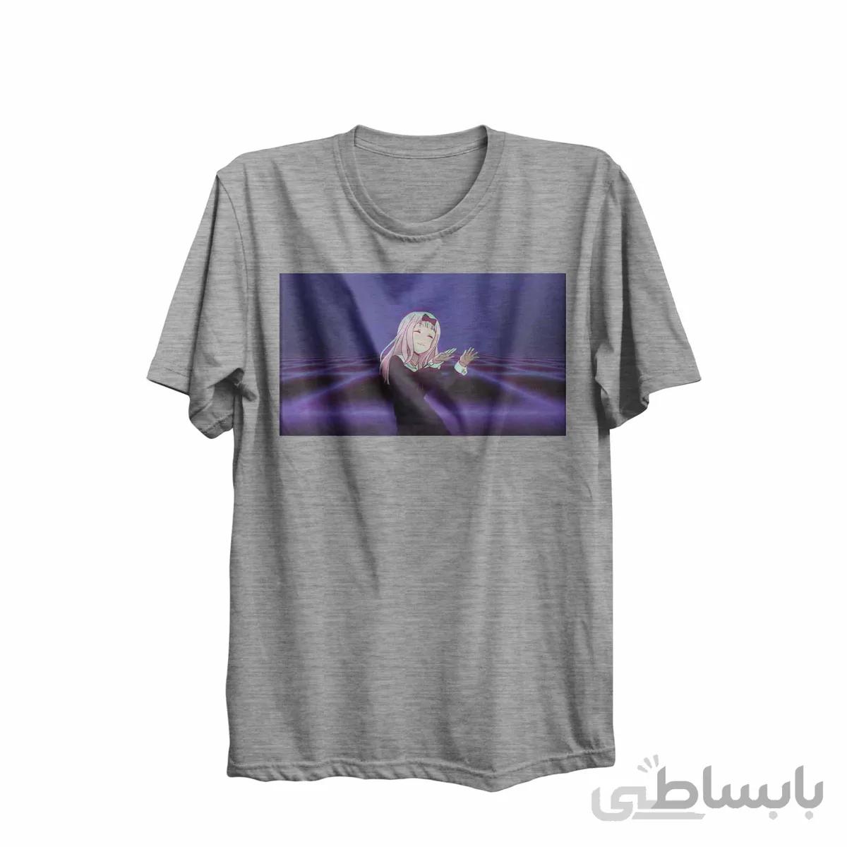 تیشرت یقه گردخاکستری طرح انیمه کاگویا ساما: عشق جنگ است Kaguya-Sama: Love Is War کد KCT10457 کد 285198