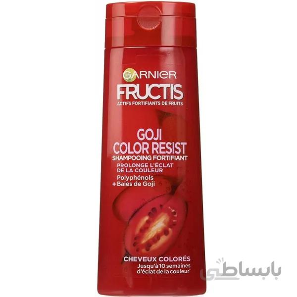 شامپو موی رنگ شده گوجی بری گارنیر GARNIER سری FRUCTIS حجم 250 میل | تثبیت و مغذی موی رنگ شده