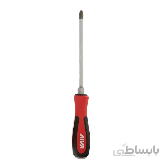 پیچ گوشتی ضربه ای چهار سو آروا آچار خور PH3x150mm