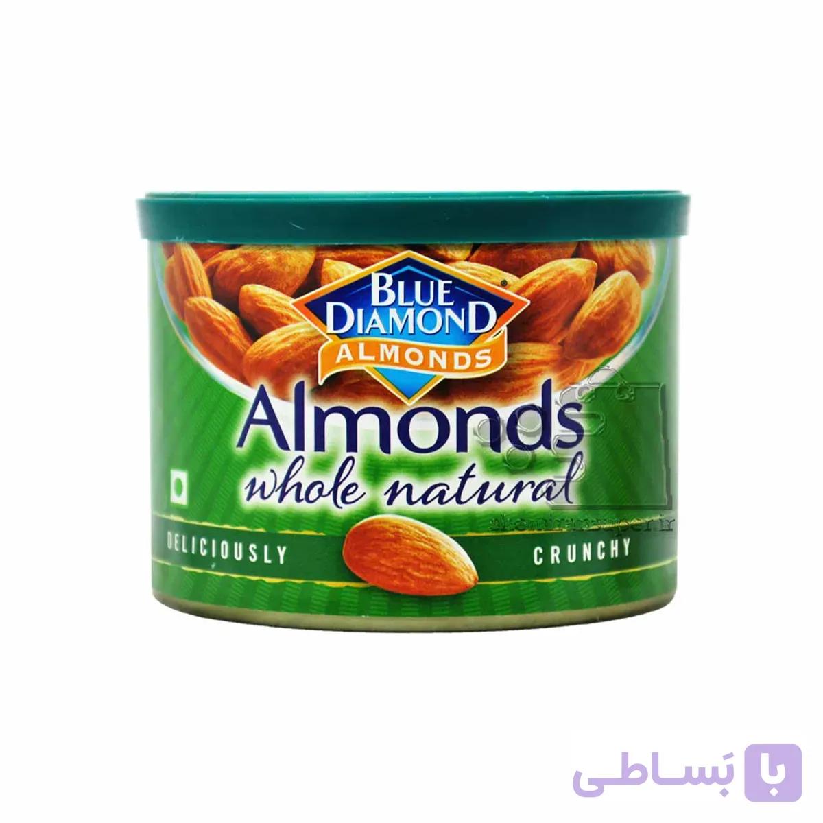 بادام درختی خام ۱۵۰ گرم بلو دیاموند – blue diamond