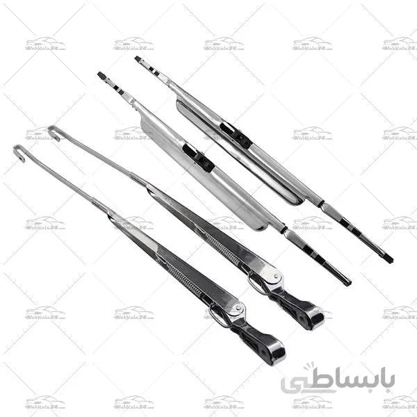 پایه و تیغه برف پاک کن استیل پژو پارس و 405