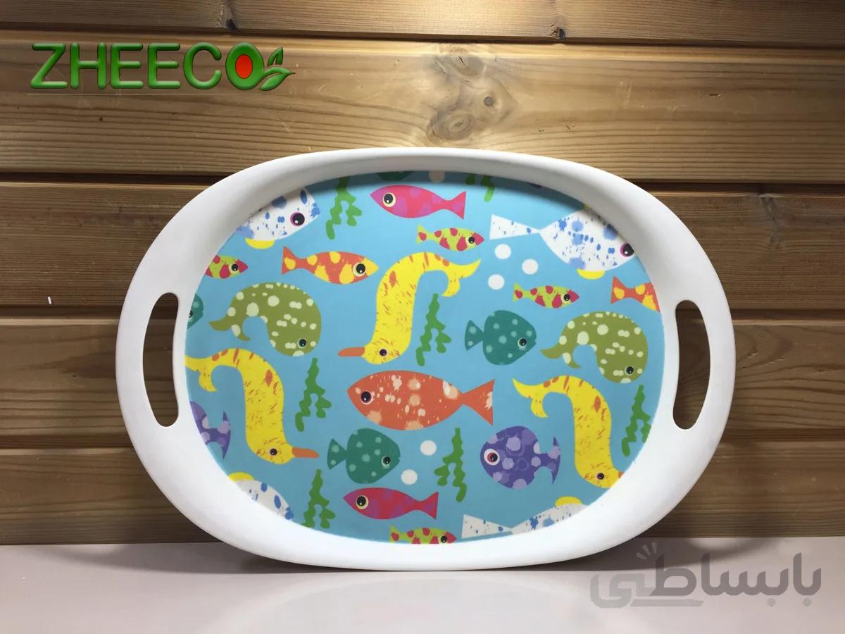 سینی بامبو طرح ماهی