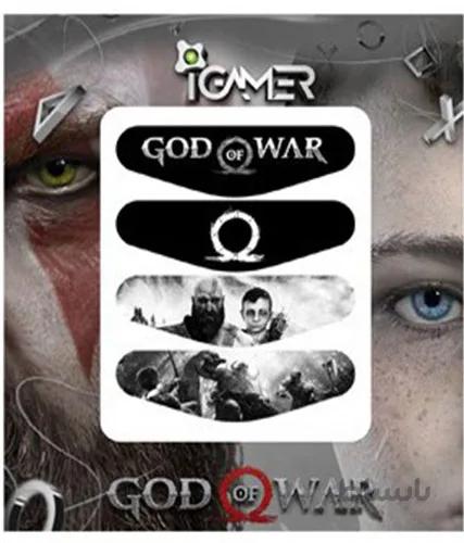 خرید برچسب لایت بار دسته پلی استیشن ۴ طرح God of War