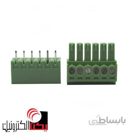 ترمینال فونیکس 6 پین صاف بافاصله پایه 5.08