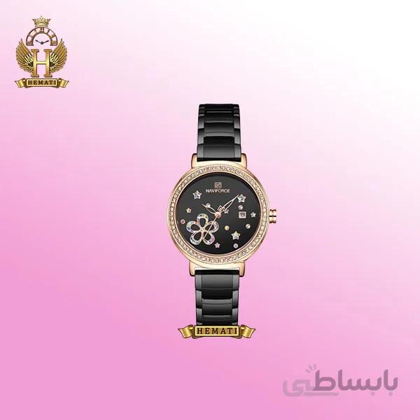 ساعت مچی زنانه نیوی فورس Naviforce NF5016L مشکی رزگلد