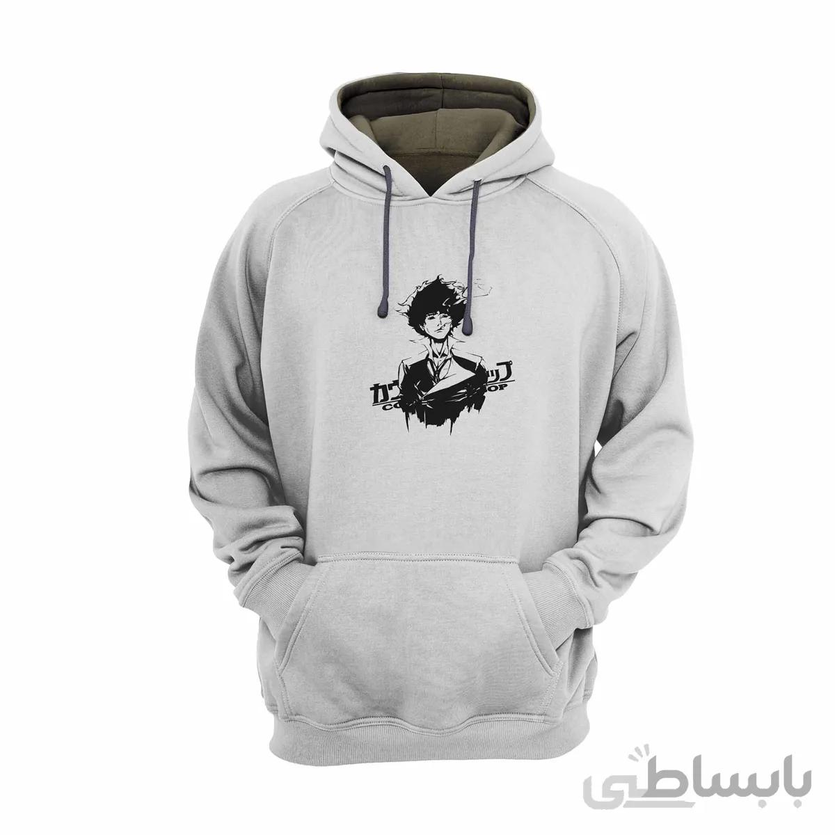 هودی سفید طرح انیمه کابوی بیباپ Cowboy Bebop کد KCT10460